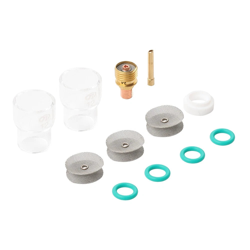 12PCS Pyrex Glass Cups Kit for WP9 20 25 (Gas Lens Sets)