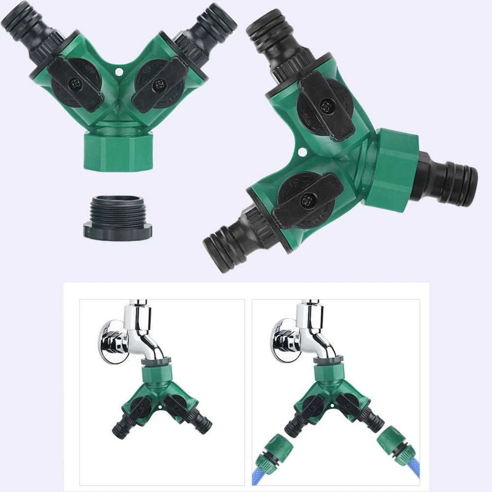 2-Way Hose Pipe Splitter for Efficient Water Distribution