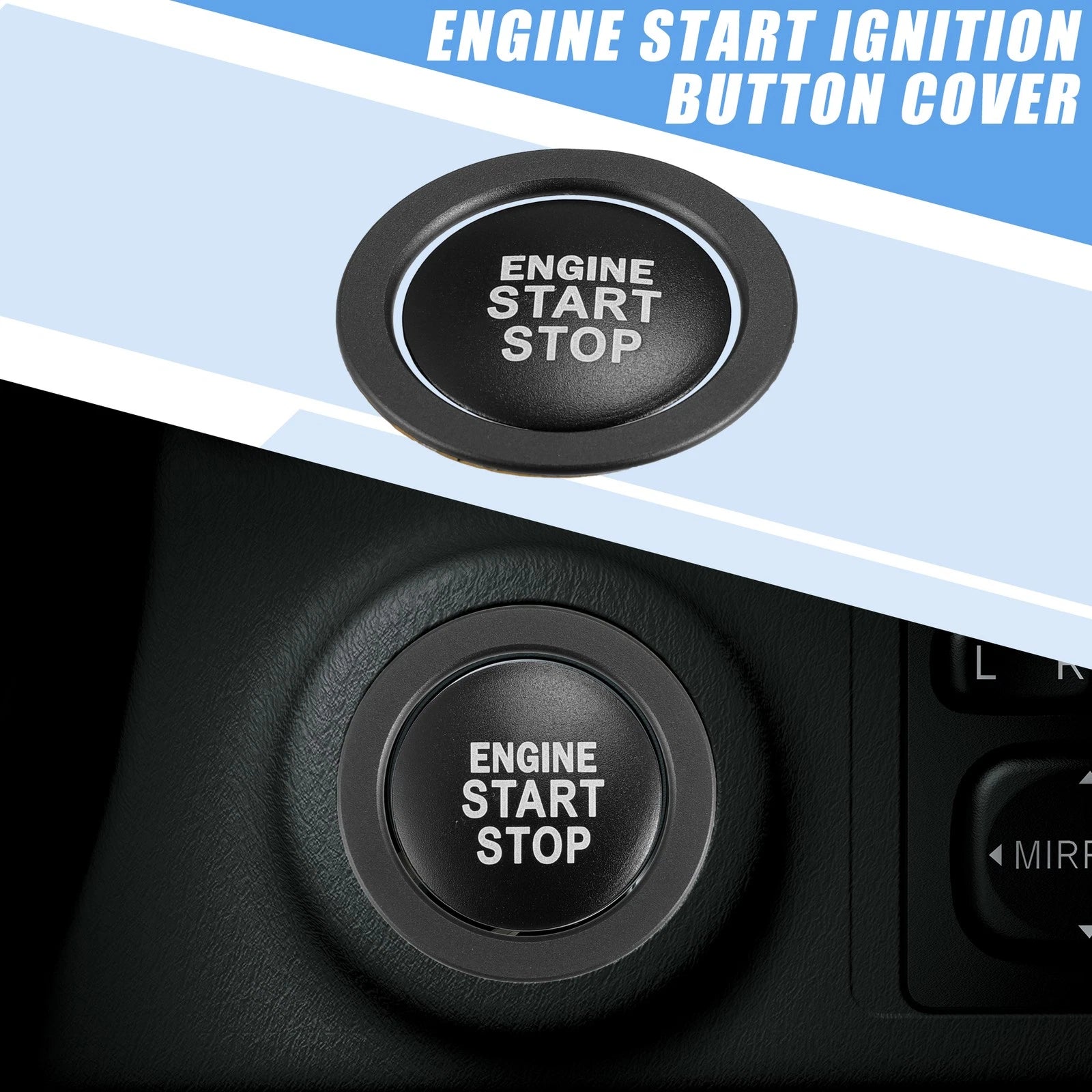 Start Stop Ignition Button Cover Decal Replacement for Toyota Camry (2012–2024)