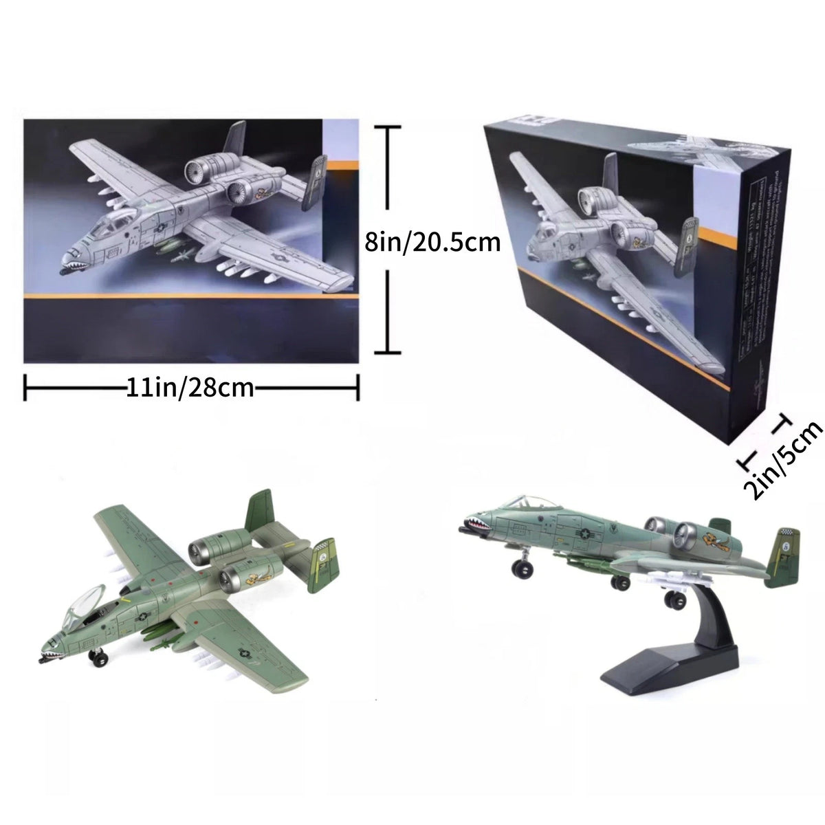 A-10 Thunderbolt II Warthog Model Kit 1/72 Scale Assembly (USAF)