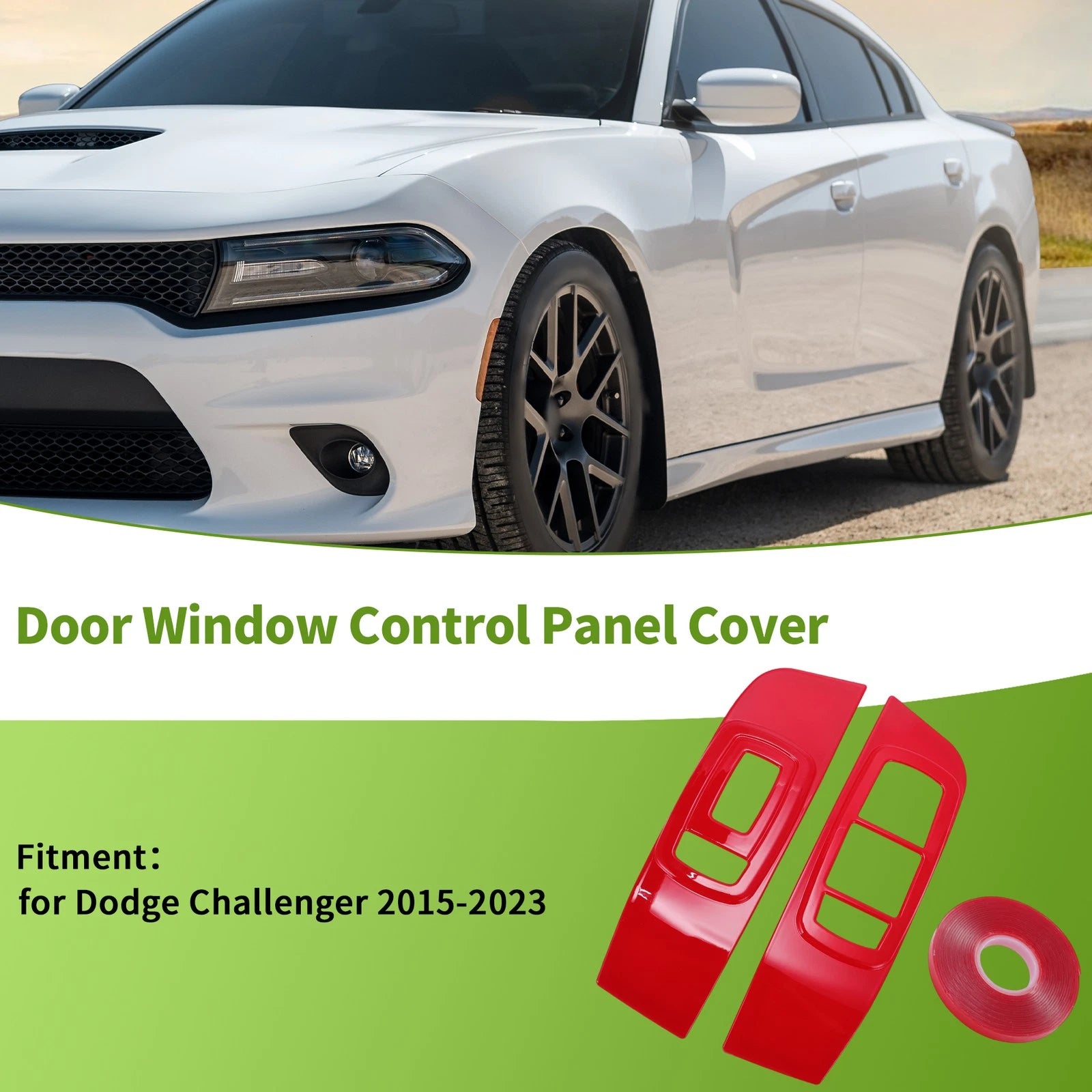 Window Switch Bezel Cover Set for Dodge Challenger (2015–2023)