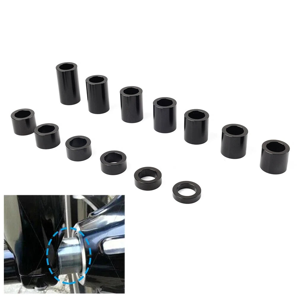 Wheel Axle Spacer Kit for Harley Softail Dyna Road King (3/4" OD, 1 1/8")