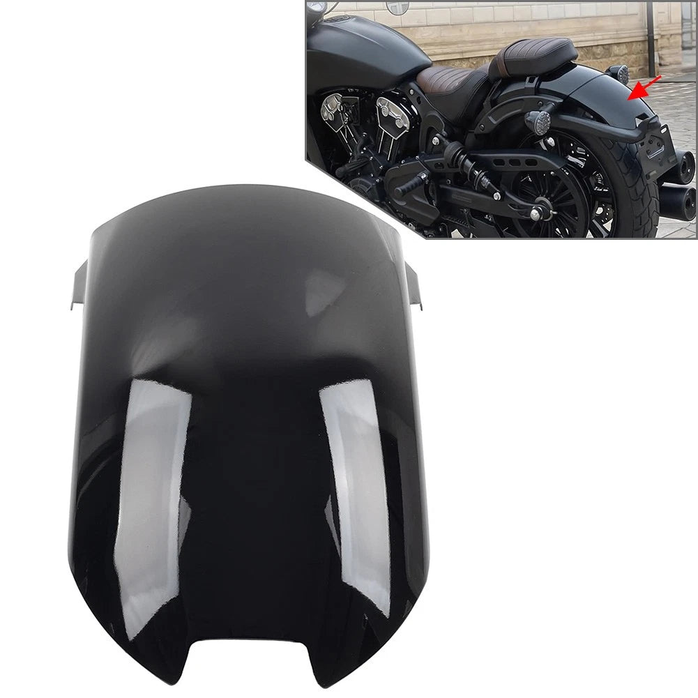 Rear Mudguard Cover Splash Guard Iron Vivid Black for Indian Scout Bobber 18-24