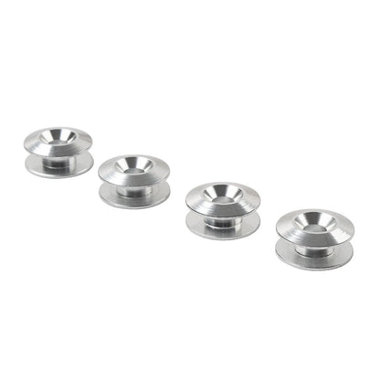 4PCS Silver Quick Release Band Fastener Bumper Holder Clips Kit Trunk Hatch Lid