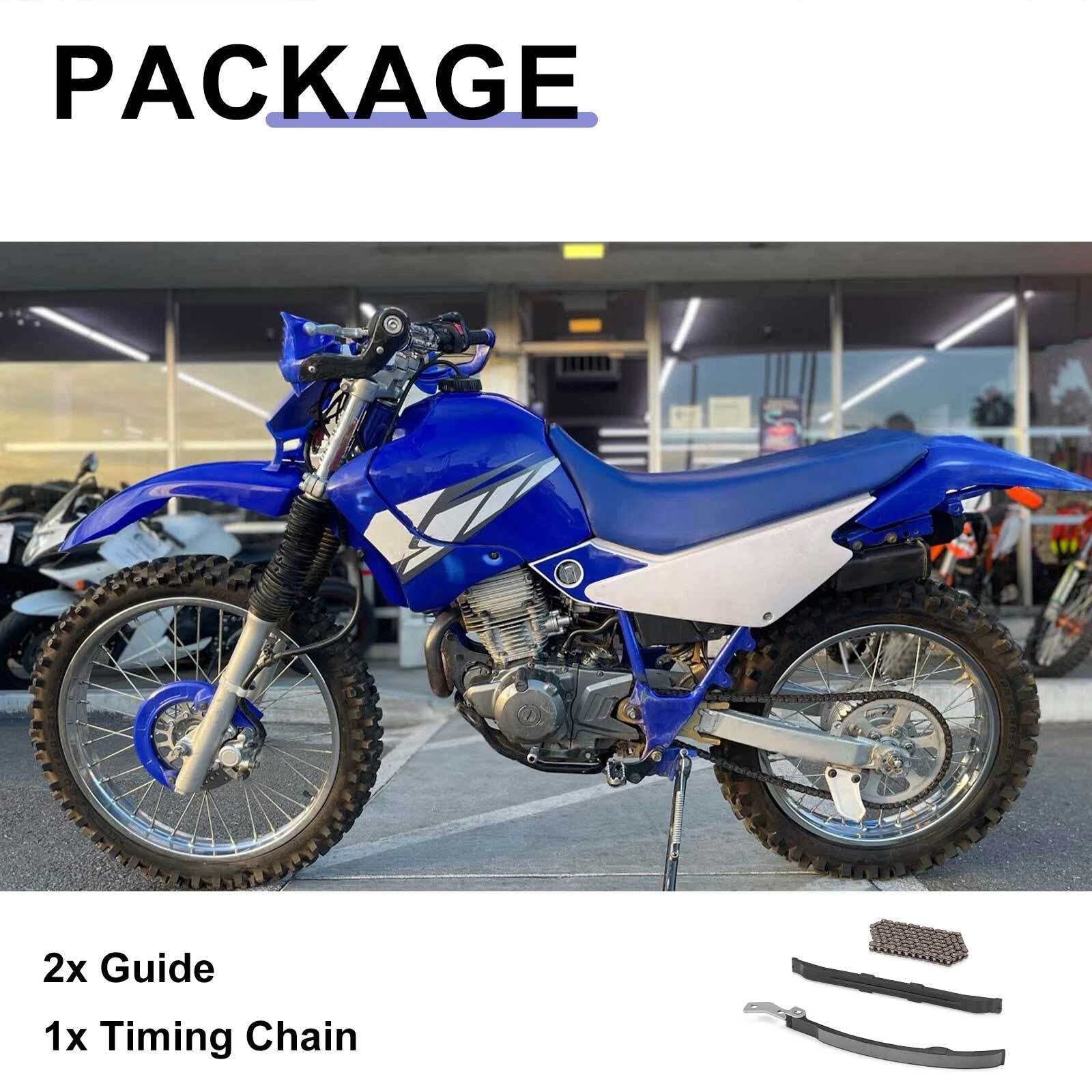 Cam Chain Guide & Timing Chain Set for Yamaha TTR225 TTR230 BW200 SR185 TW200 (2000–2023)