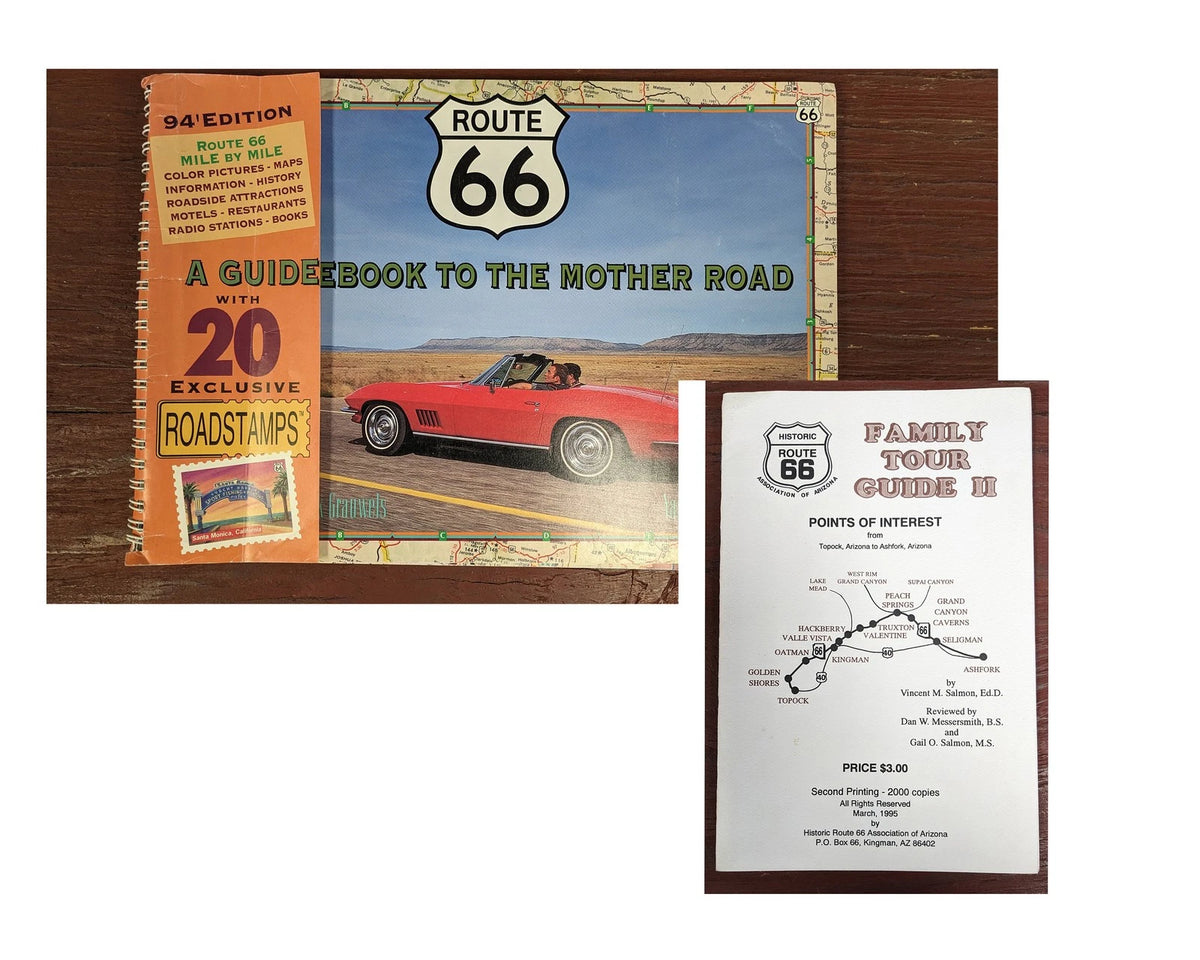 Set of 2 Route 66 Guidebooks for Family Tours