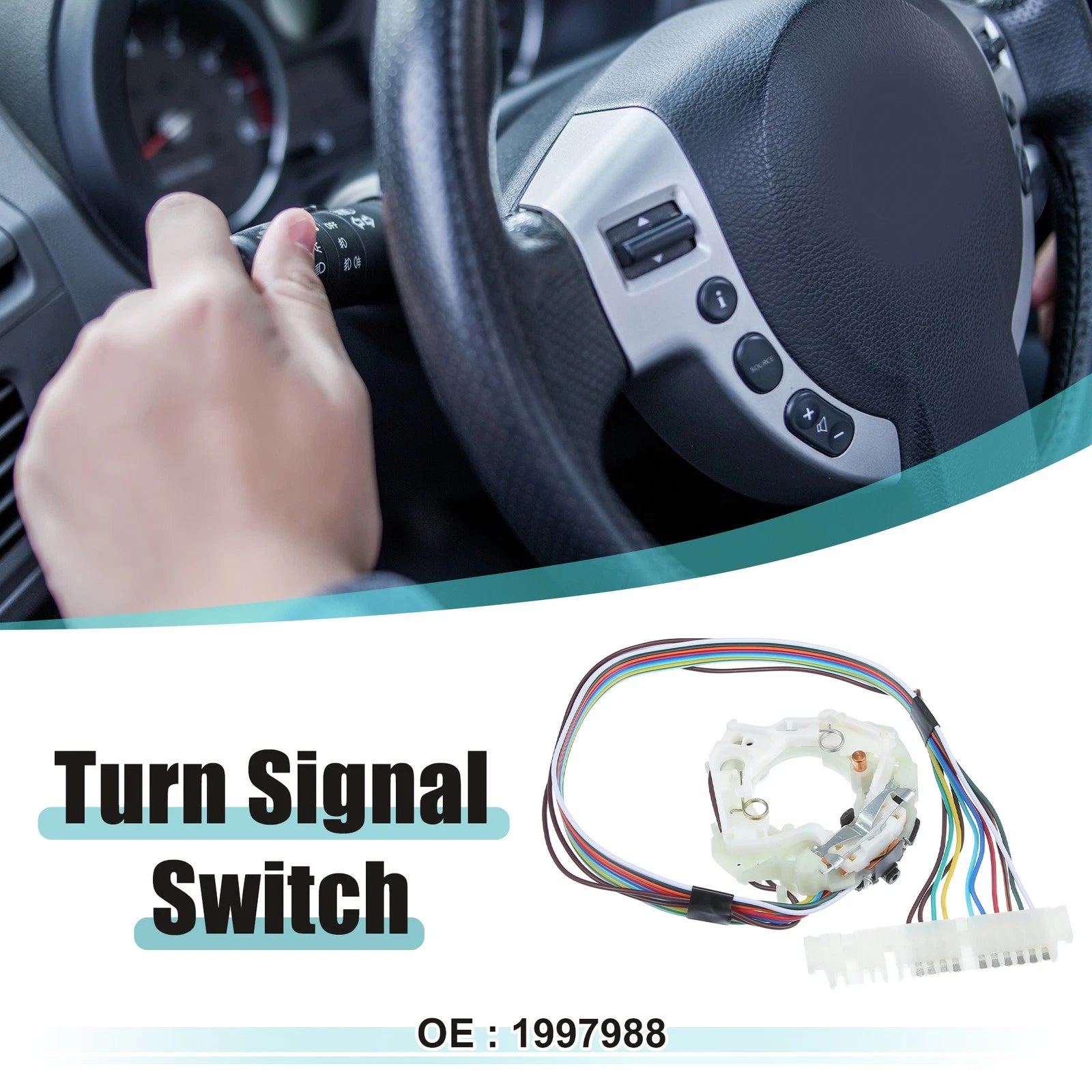 Turn Signal Switch Multifunction Replacement for Chevy C1500 C2500 (1988–1998)