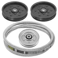 Idler Pulleys with Drive Belt Replacement for John Deere EZTRAK Z425 (2014–2018)