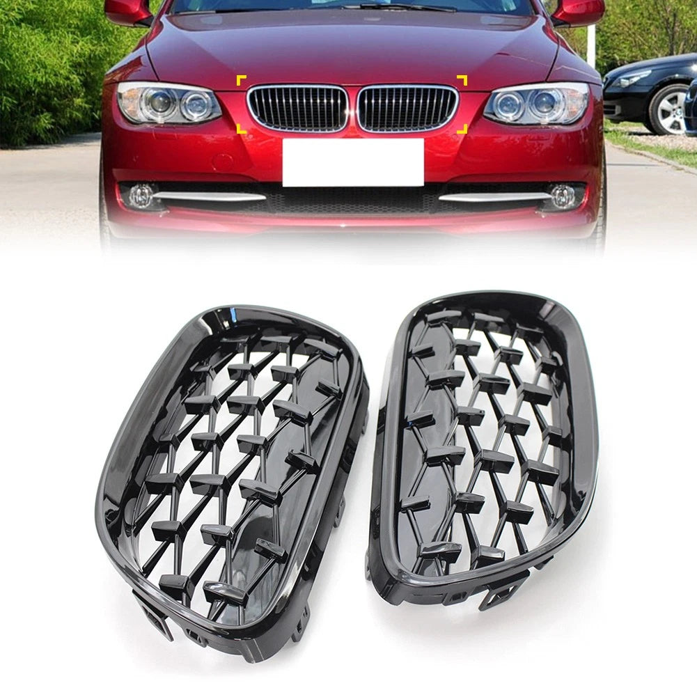Front Kidney Grill for BMW 3 Series E92 E93 (2010–2013) Diamond Glossy