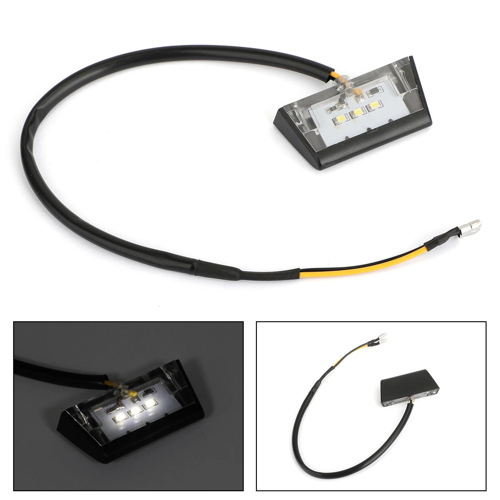 3X LED Rear Tail License Plate Light for Motorcycle (T9)