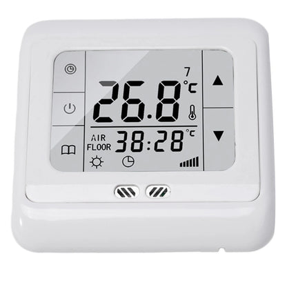 Touchscreen Underfloor Heating Room Controller with Dual Temperature Sensors