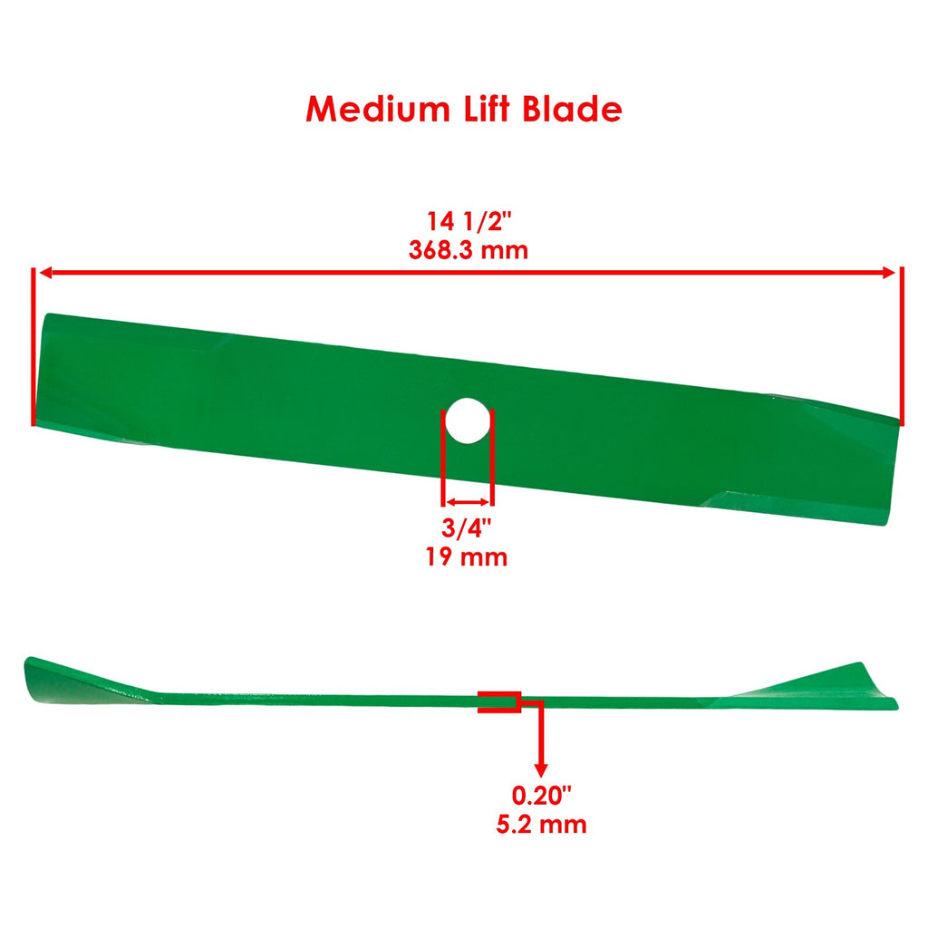 Spindle Medium-Lift Blade Replacement for Toro (2000–2015)