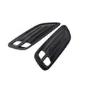 Pair Gloss Black Hood Vent Scoops for KIA Stinger (2018–2023)