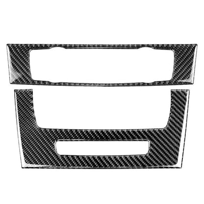 Carbon Fiber Console CD Panel Cover Trim for BMW 3 Series E90 E92 E93 (2005–2012)