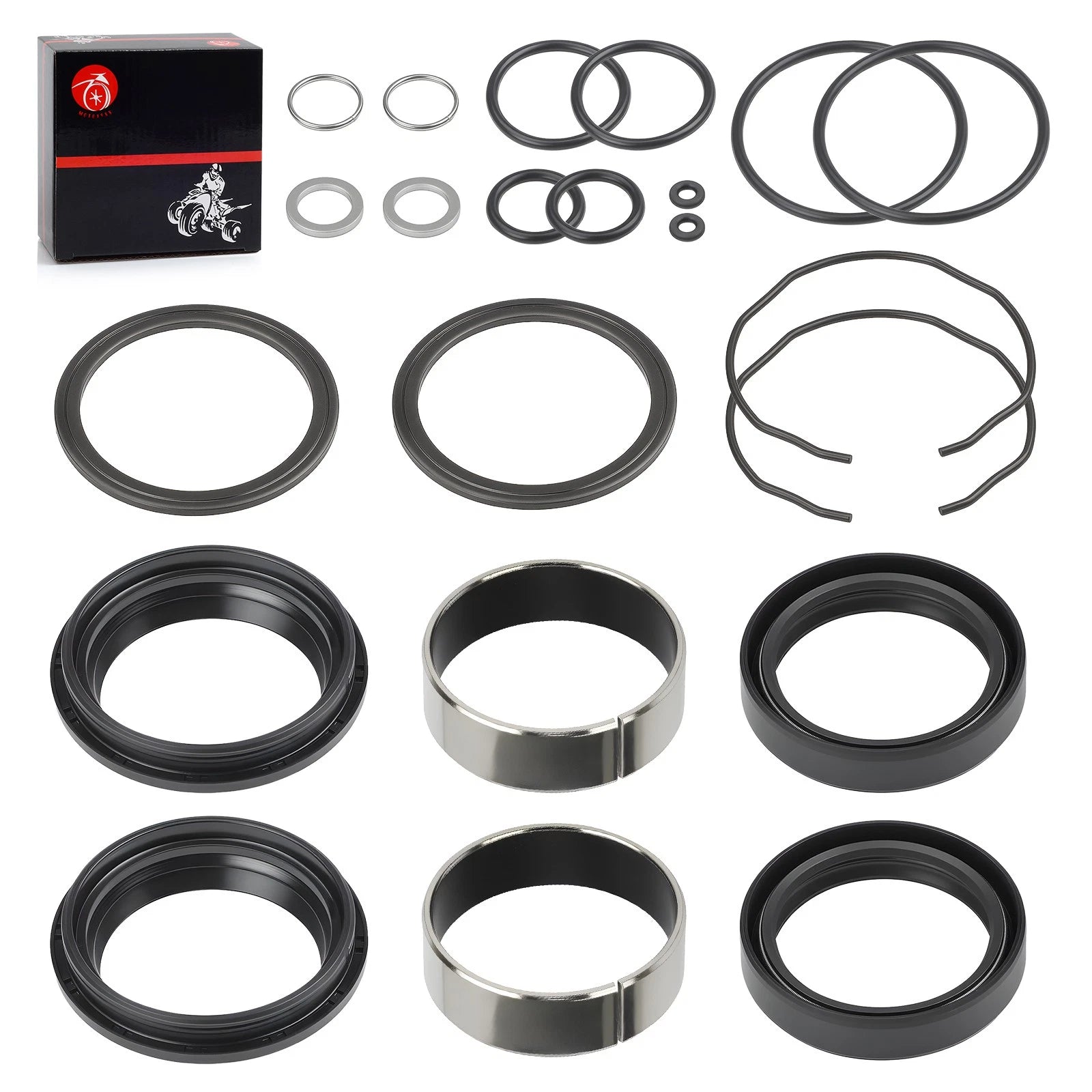 Front Fork Damper Oil Bush w/Dust Seal Kit for Suzuki GSXR600 GSXR750 (2004–2005)