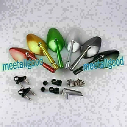 Set of 2 Leaf Shaped Rear View Side Mirrors for Yamaha YZF R6 R1 (2003–2007)