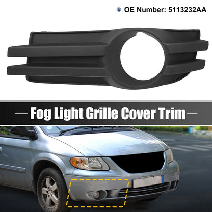 Front Left Fog Light Grille Cover Replacement for Dodge Grand Caravan (2008–2010)