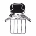 Adjustable Backrest Sissy Bar with Luggage Rack for Harley Touring (1994–2008)