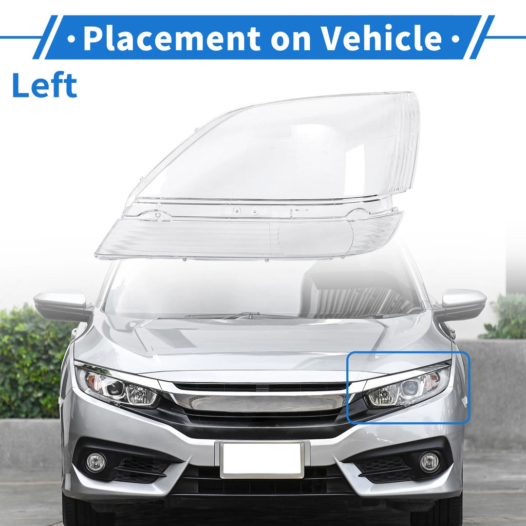 Headlight Lens Cover Front Left Replacement for Lexus RX300 (1999–2003)