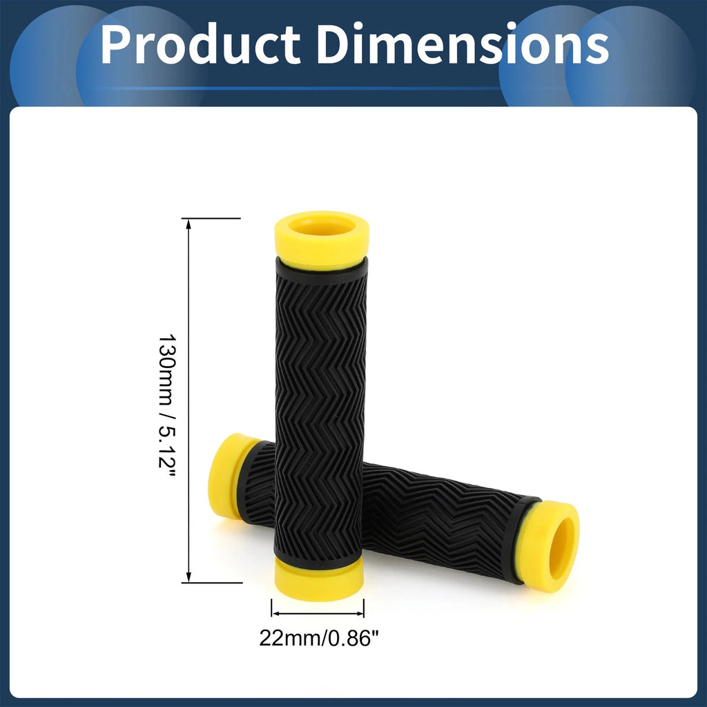 Bike Handlebar Grips Cover 130mm End Grip Protector Rubber 1 Pair