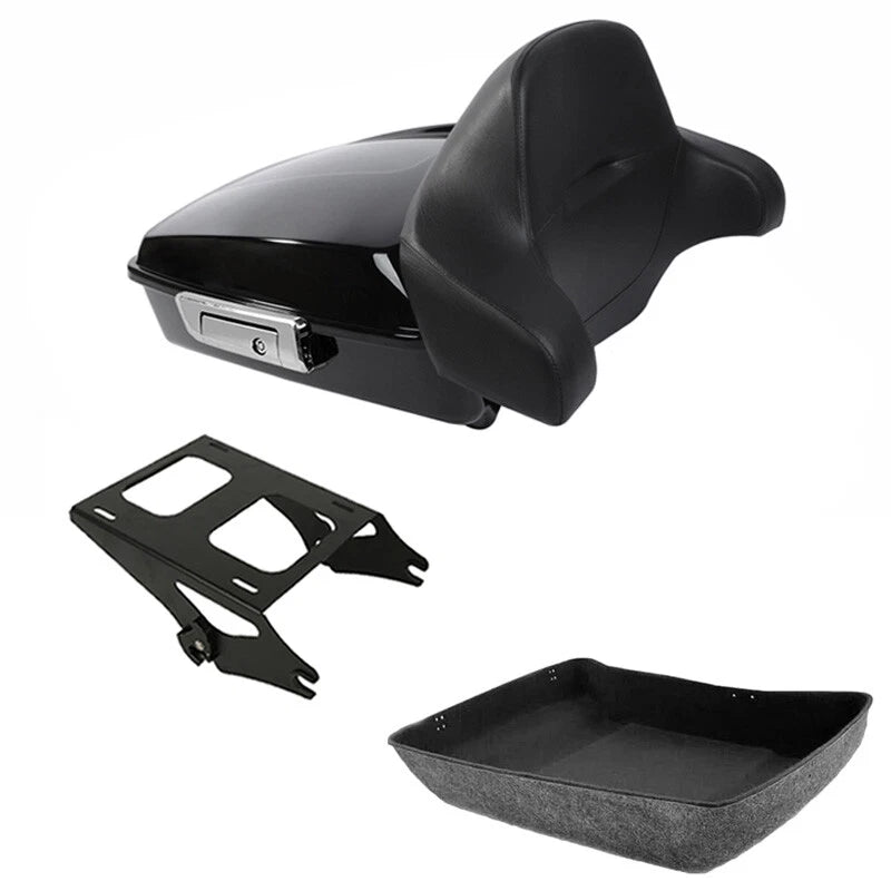 Chopped Trunk Backrest Mount Rack for Harley Touring (2014–2023)