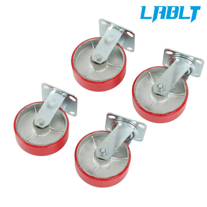 Set of 4 Heavy Duty 6-Inch Swivel Wheels Casters for