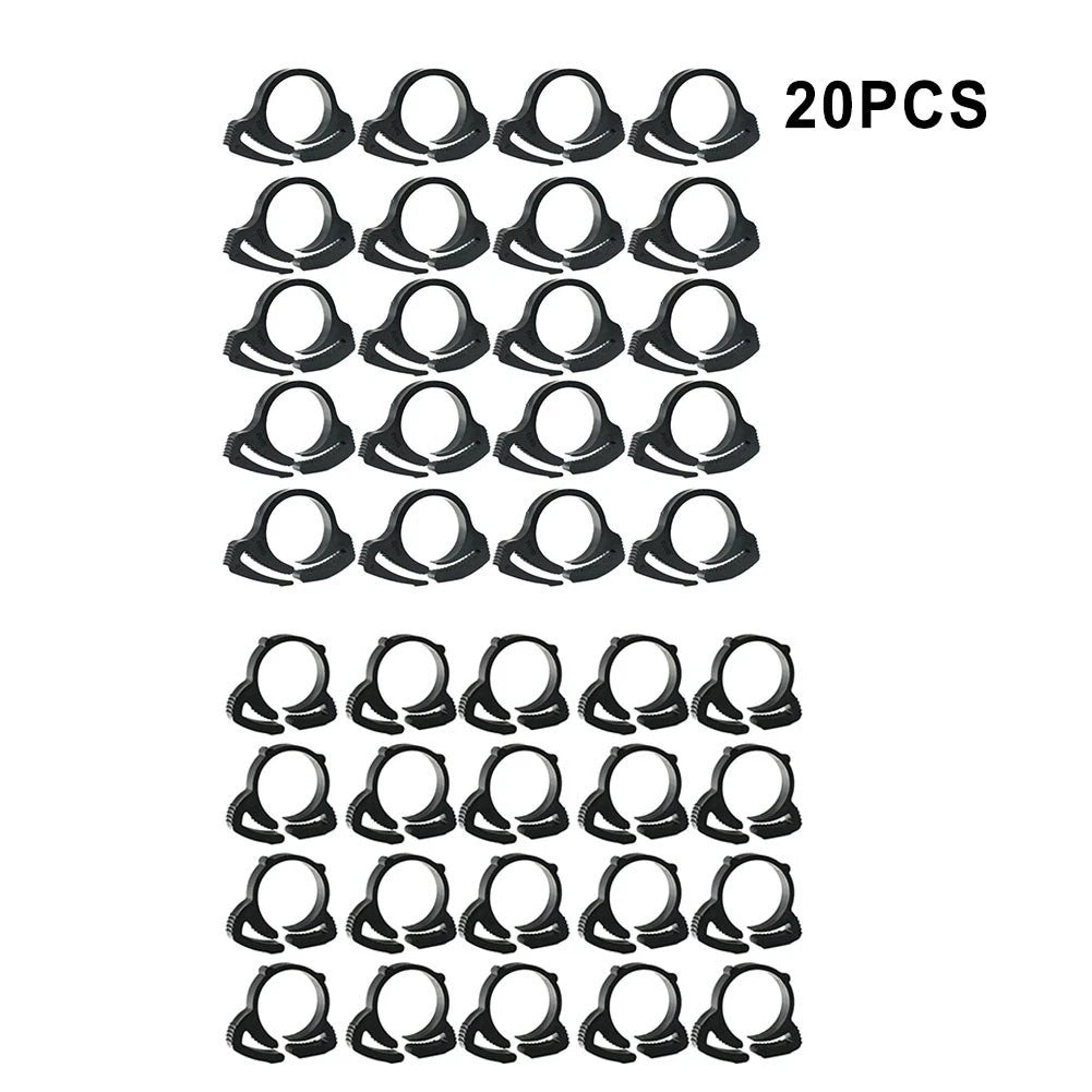 20pcs Plastic Snap Fit Ratchet Clamps for Pipes