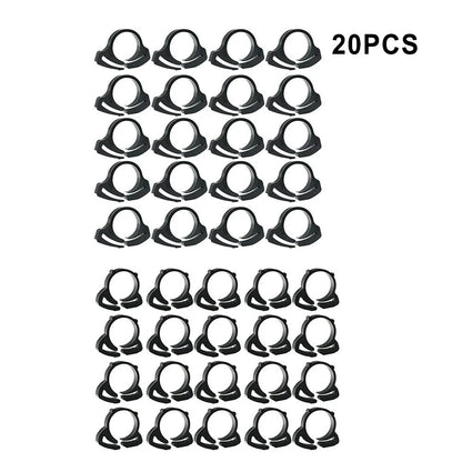 20pcs Plastic Snap Fit Ratchet Clamps for Pipes