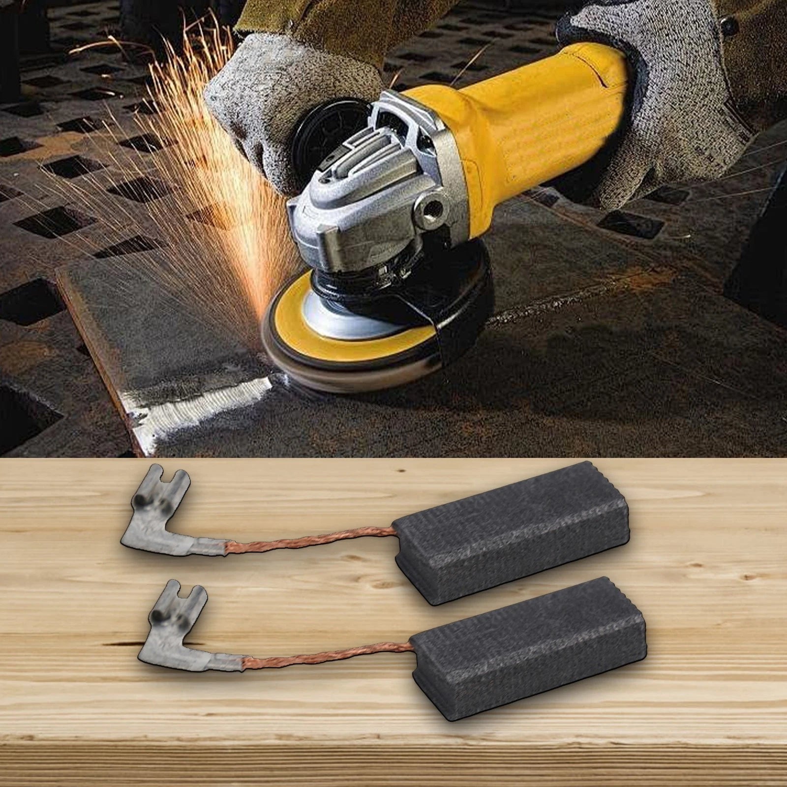2X Carbon Brushes for Bosch 11250VSR, 11255VSR (Compatible)