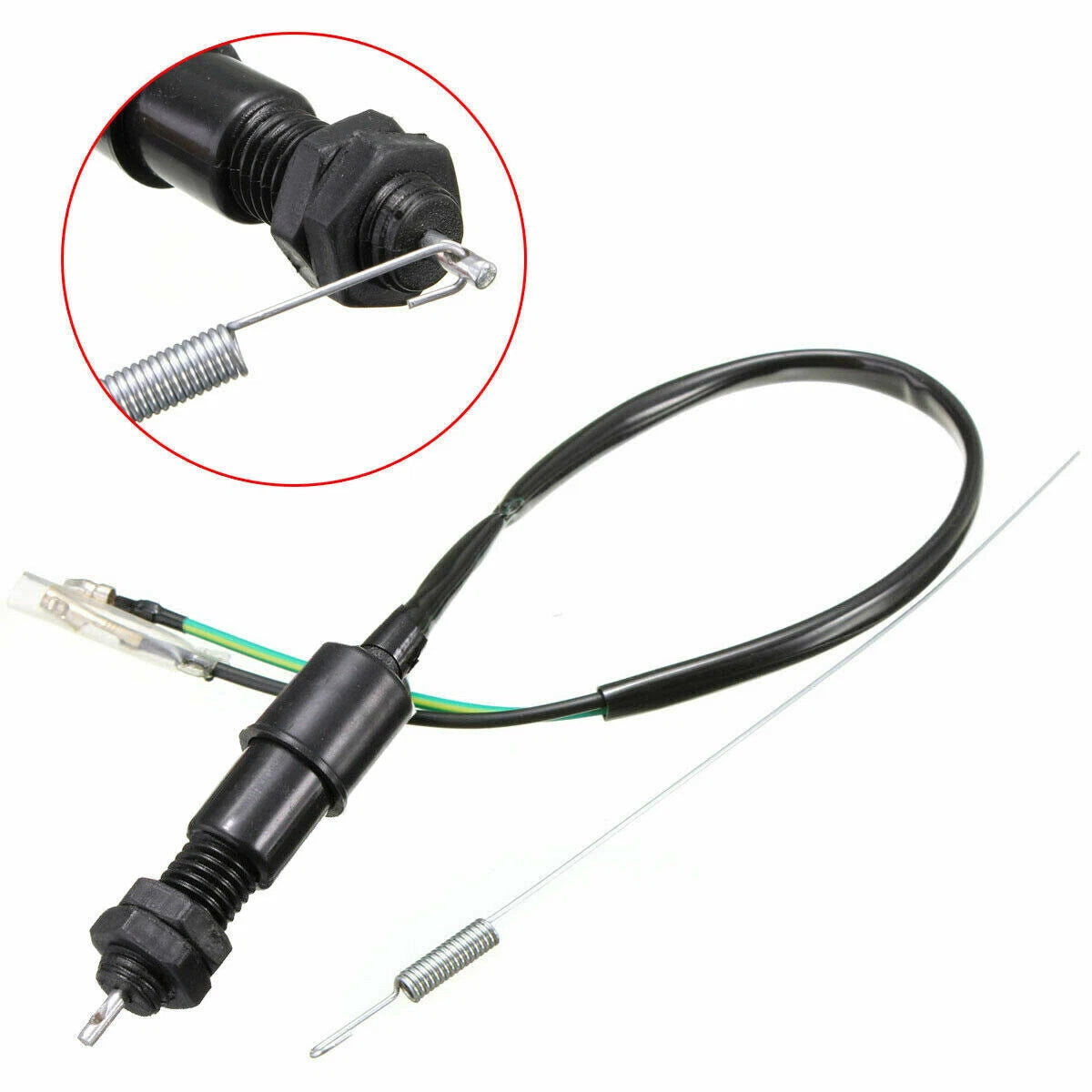 Rear Brake Light Switch Cable Wire Spring Kit for Dirt Pit Trail Bike