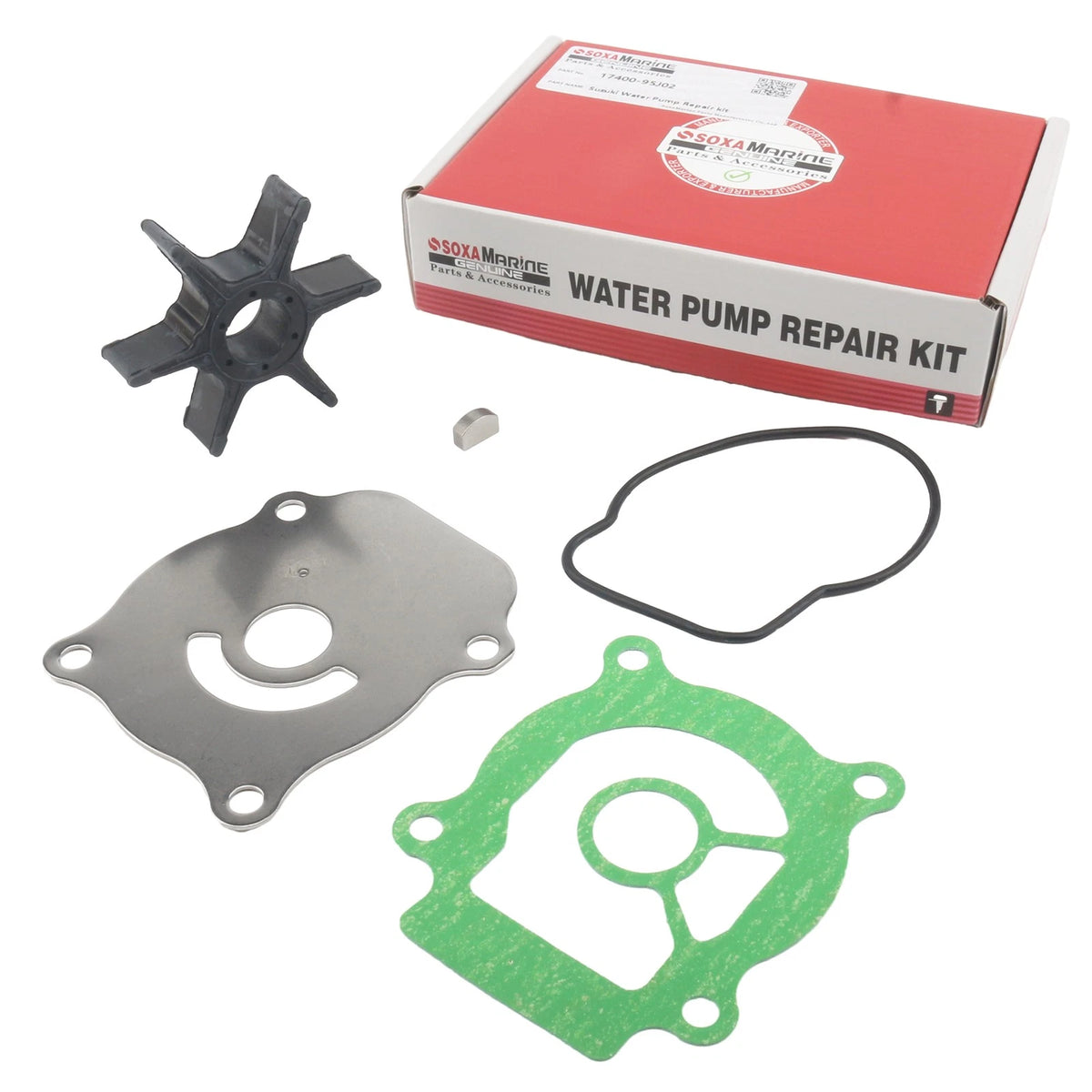 Outboard Water Pump Impeller Repair Kit for Suzuki DF25 (2003–2023)