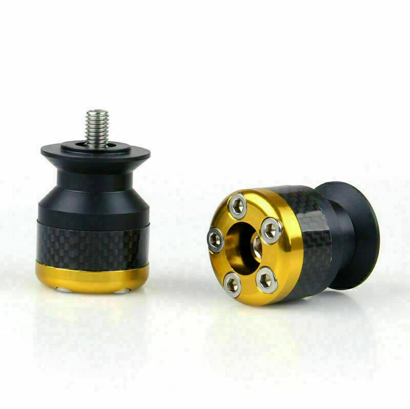 CNC Carbon Fiber 8mm Swingarm Sliders Spools for Universal Motorcycle