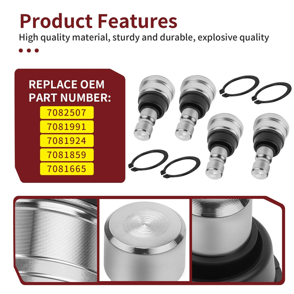 Upper Lower Ball Joints for Polaris RZR S4 1000, RZR S 1000 (2016–2021)