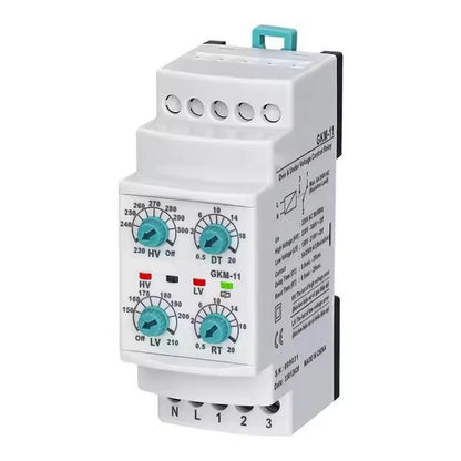 GKM11 Three Phase Relay for Adjustable Threshold & Time Delay (220VAC)
