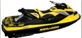 Hydro-Turf Seat Cover for Seadoo RXT - IS Wakepro (2009–2015) Black/Yellow