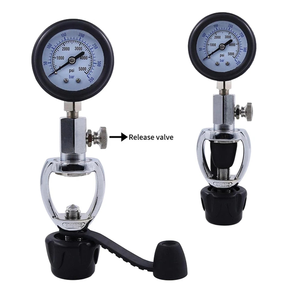 Pressure Gauge for Scuba Diving Cylinder 5000 psi G5/8