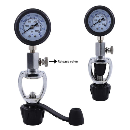 Pressure Gauge for Scuba Diving Cylinder 5000 psi G5/8