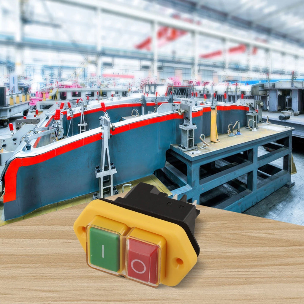 Pushbutton Switch KLD28A 5Pin 250V 16A for Lathes Power Tools