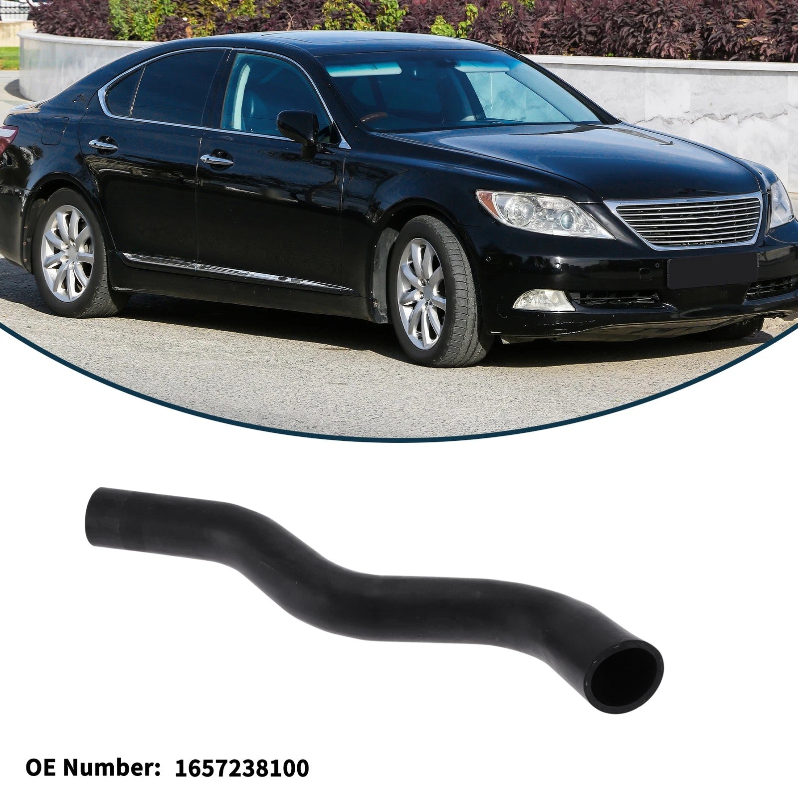 Radiator Hose Replacement for Lexus LS460 4.6L (2007–2012) Rubber Downpipe