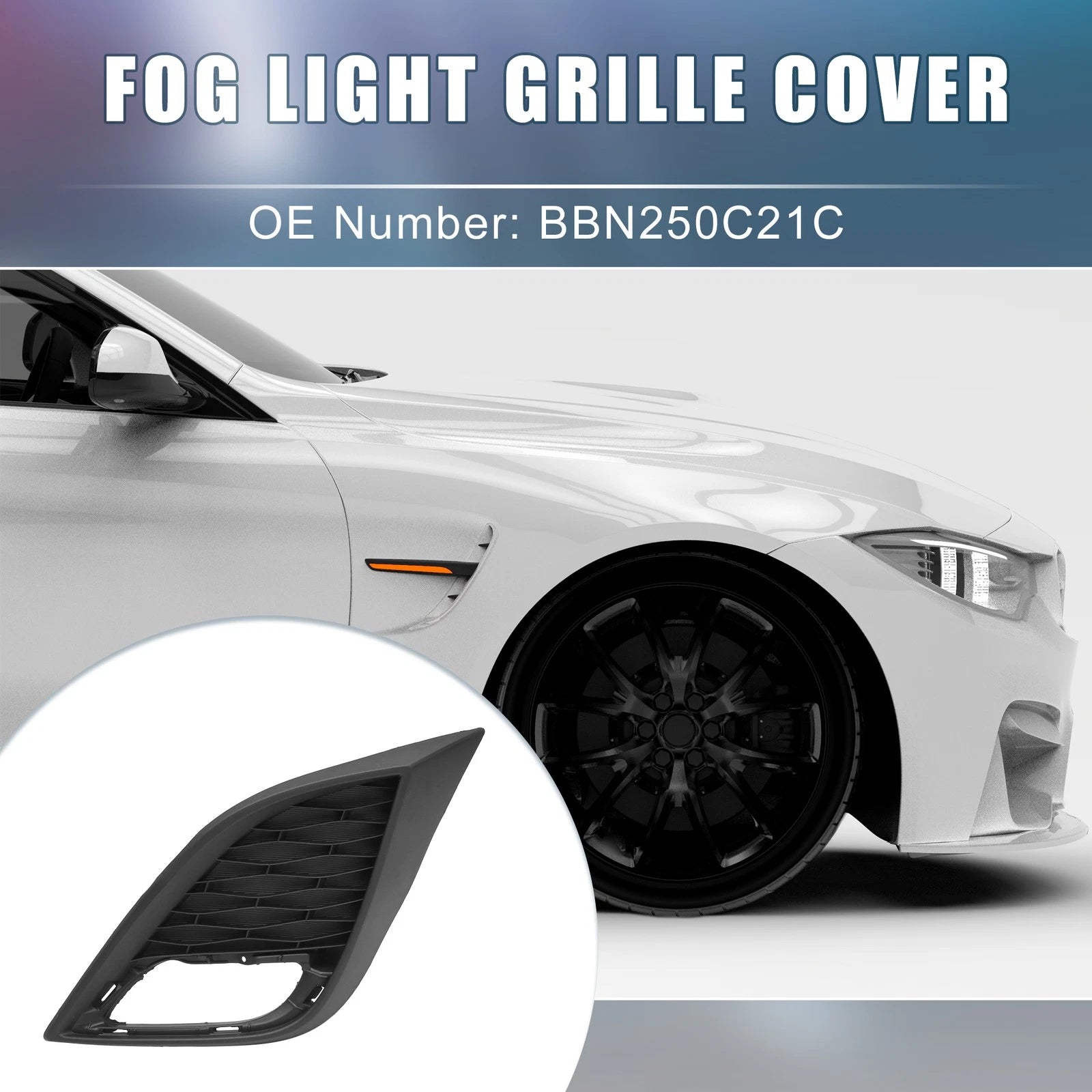 Front Left Fog Light Grille Cover Trim Replacement for Mazda 3 (2010–2011)