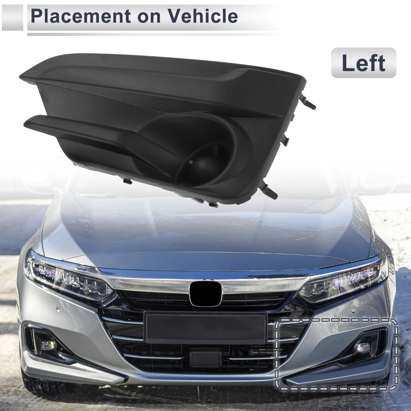 Front Left Fog Light Grill Replacement for Subaru Impreza (2017–2019)