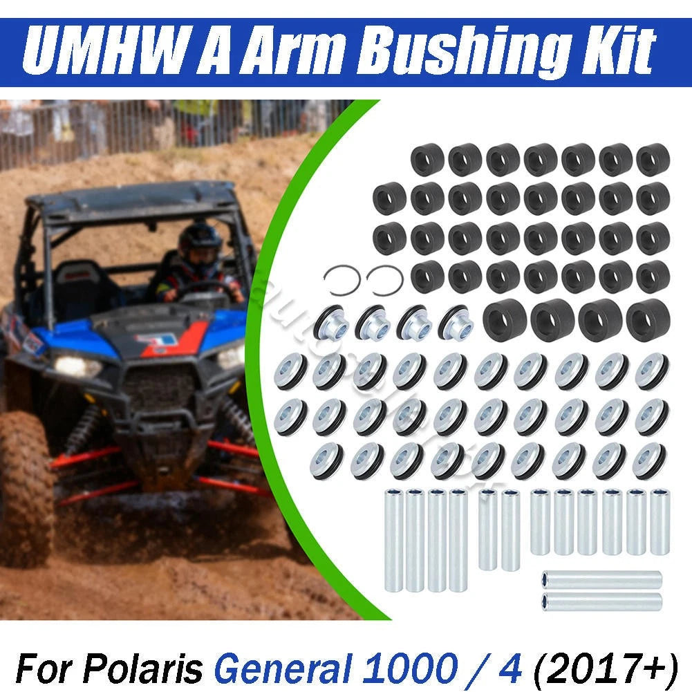 Complete Front UHMW A Arm Bushing Kit for Polaris General 1000 (2017–2023)