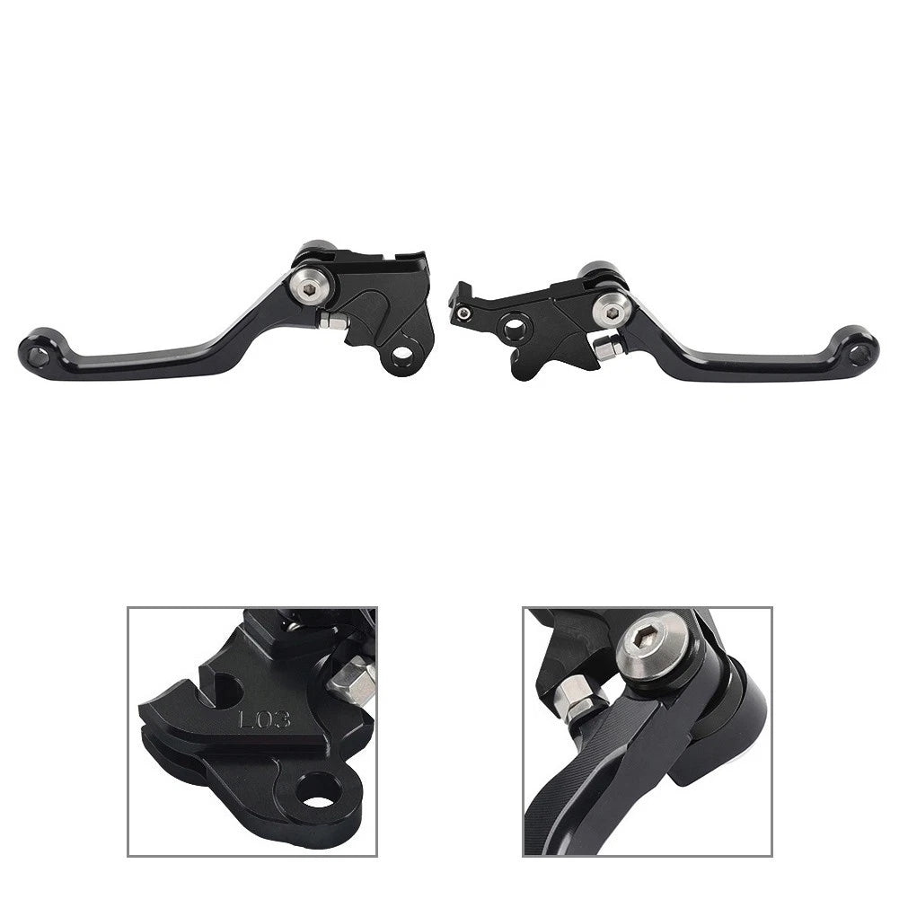 CNC Pivot Brake Clutch Levers for Honda CRF150L (2018–2020) Black