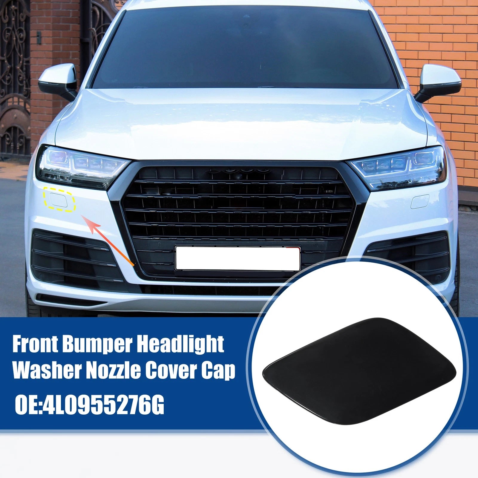 Front Right Headlight Washer Nozzle Cover Cap for Audi Q7 (2016–2024)