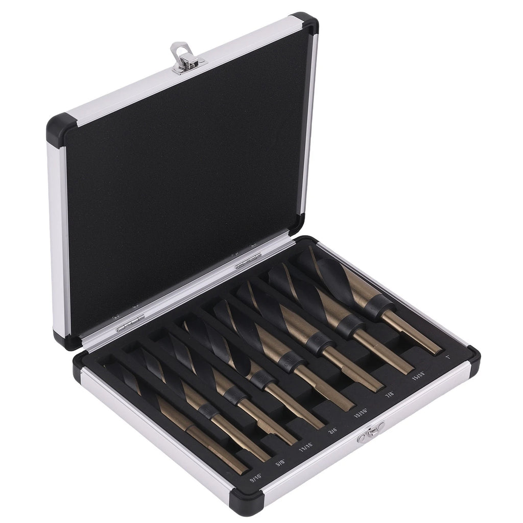 8 PCS HSS Wood Drill Bits Set for Professional Use (16" to 1")
