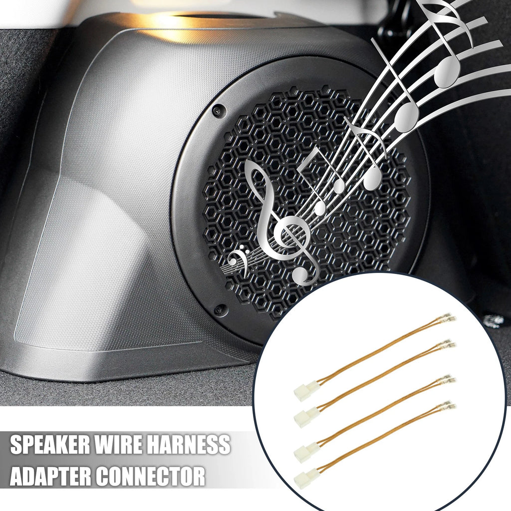 4 Pcs Speaker Connector Wire Harness Adapter for Jeep Dodge (2008–2020)