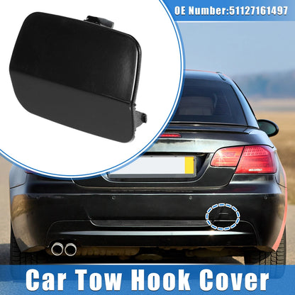 Tow Hook Eye Hole Cover Cap for BMW 3-Series E92 (2007–2010) Rear Right Black