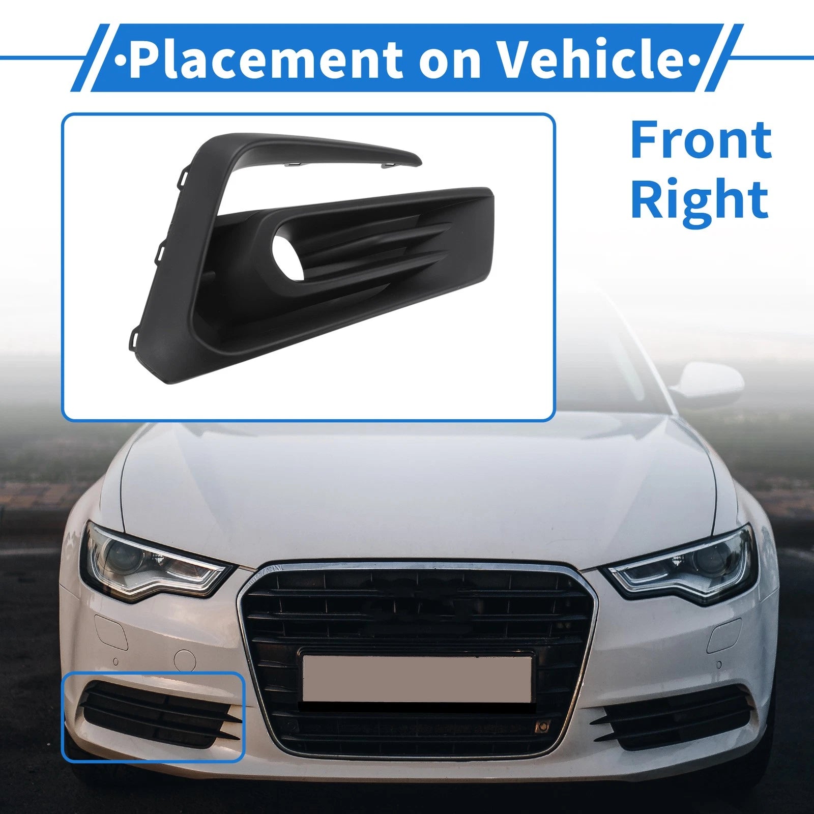 Front Right Fog Light Grill Replacement for Honda Fit (2020–2023)