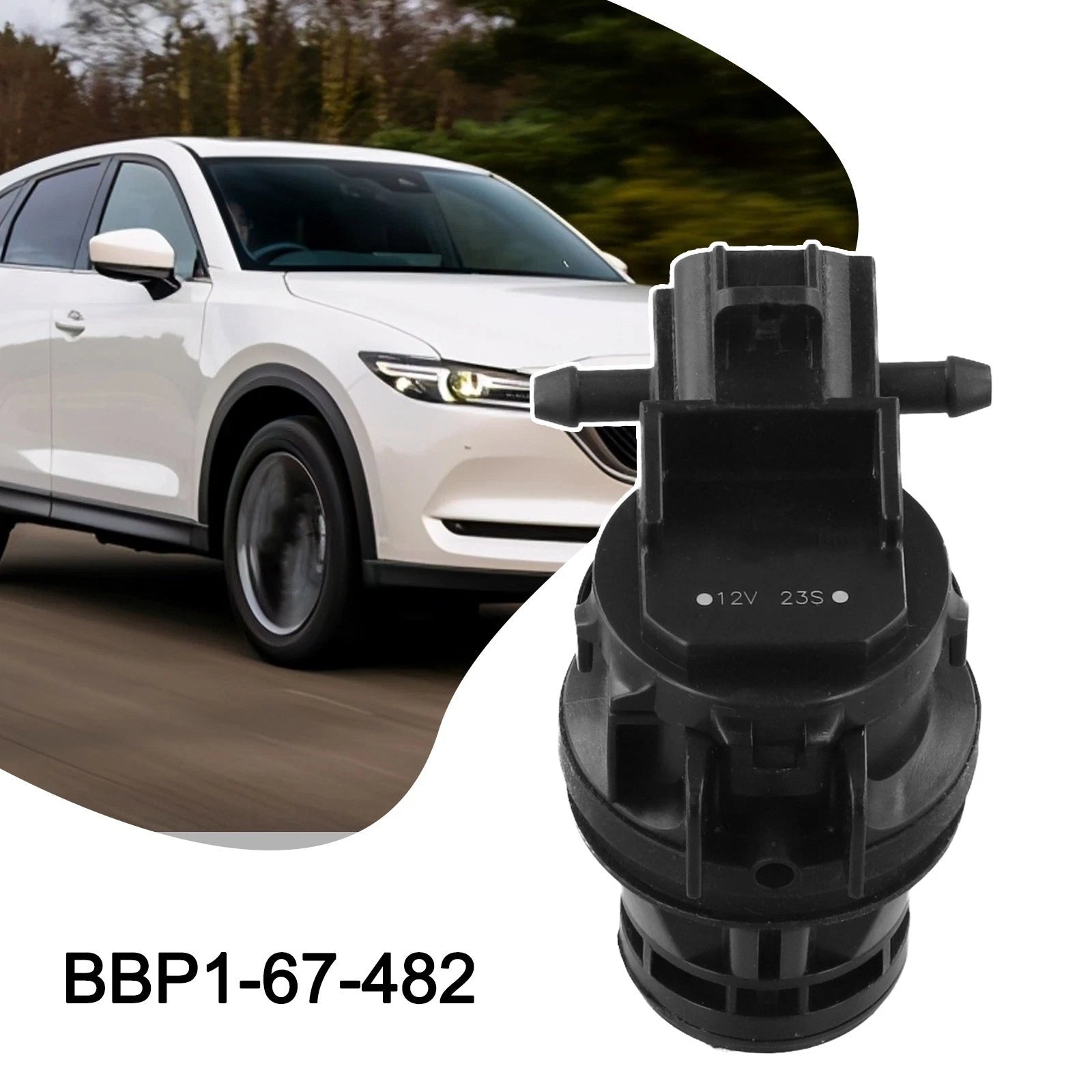 Windshield Washer Pump BBP167482 for Mazda Vehicles (Multiple Years)