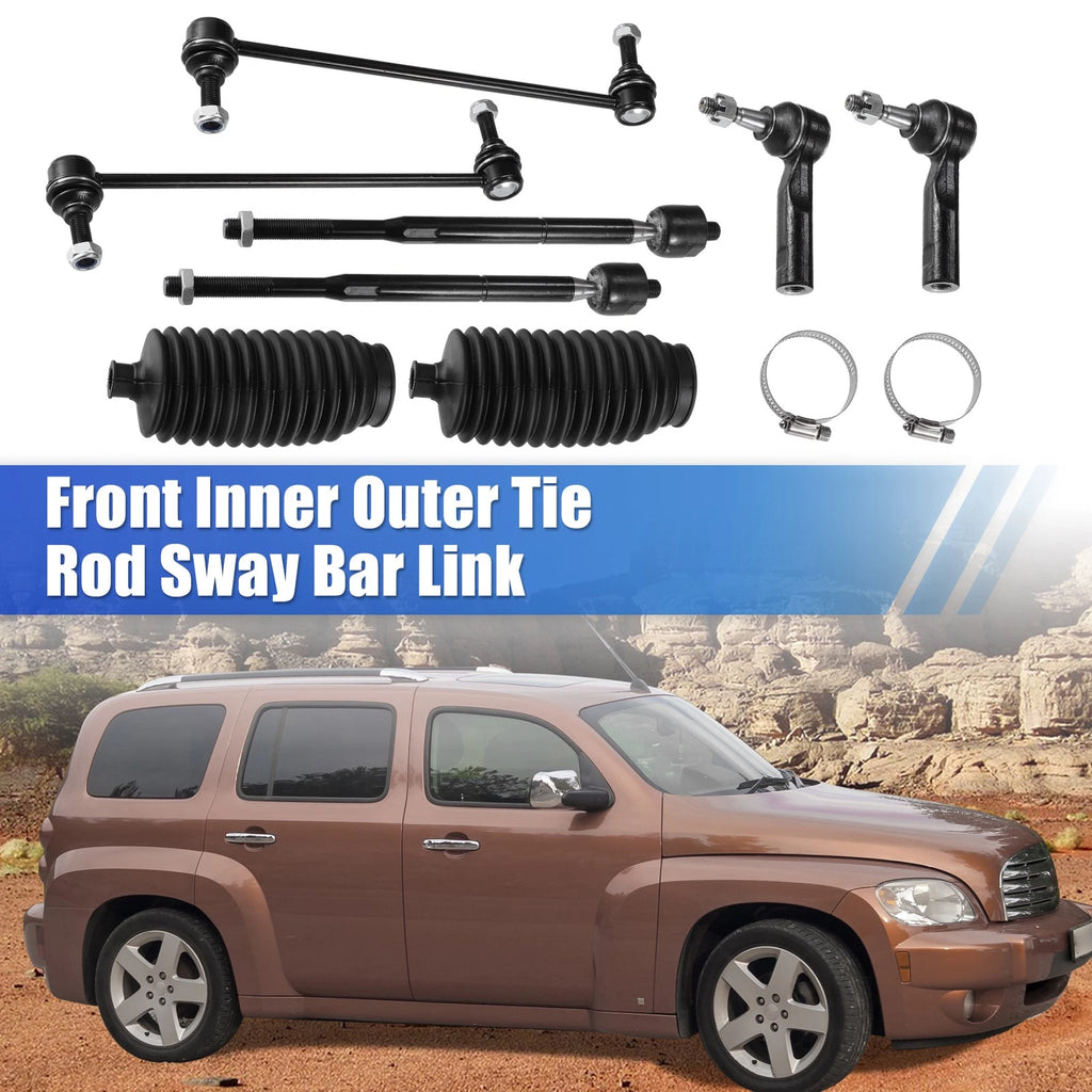 Inner Outer Tie Rod Sway Bar Link Kit for Chevrolet Cobalt (2005–2010)